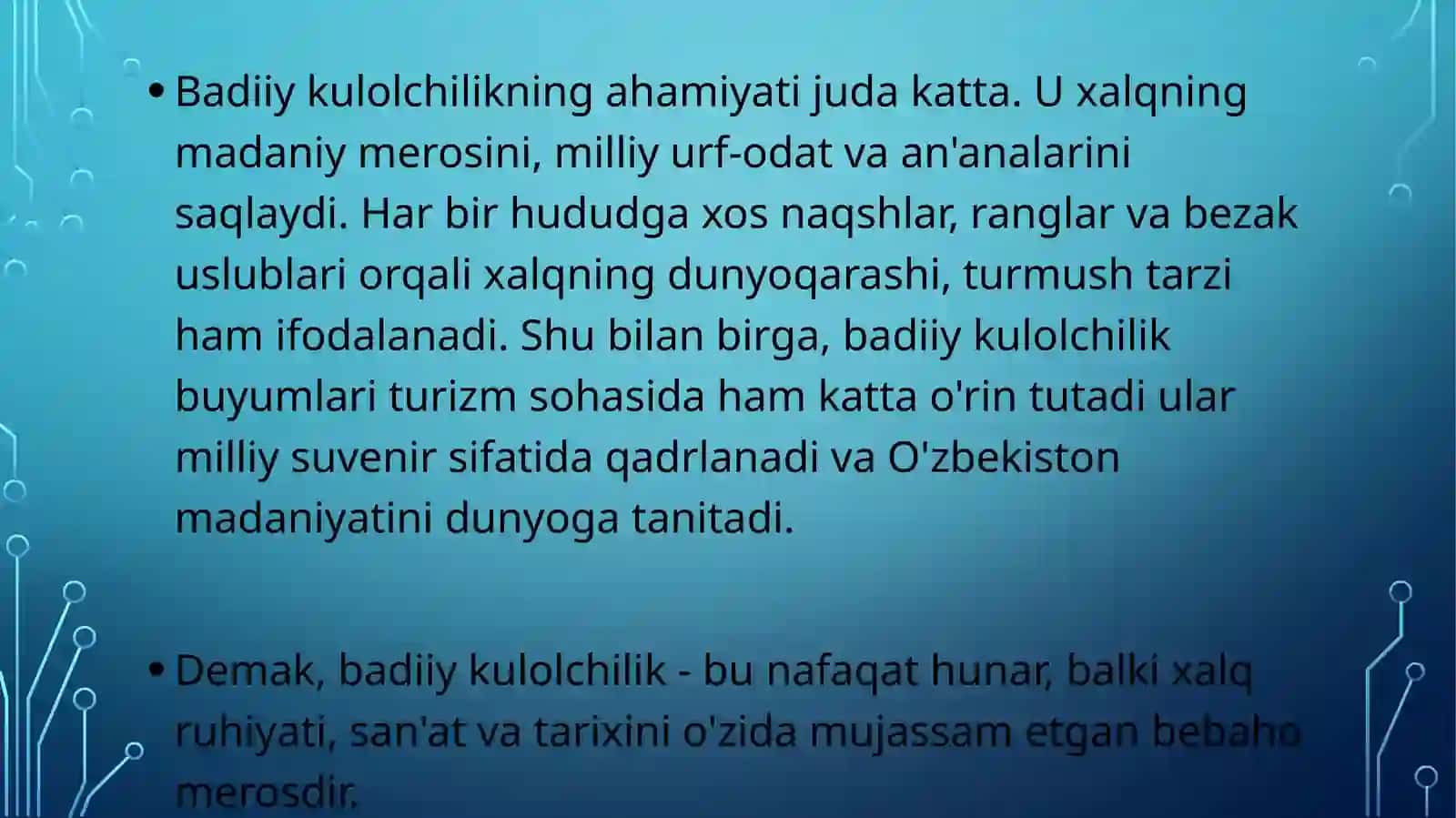 Badiiy Kulolchilik Buyumlarini Islash Chiqarish Texnologiyasi 4