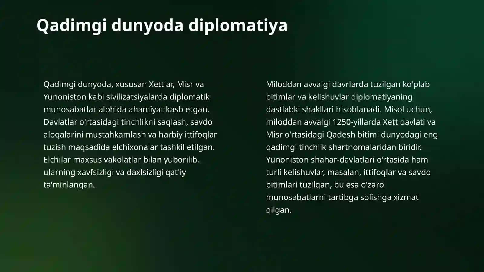 Diplomatiya va diplomatik xizmat tarixi 4