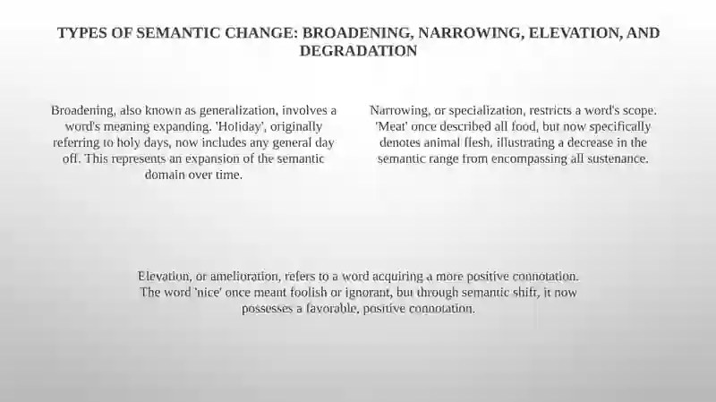 Understanding Semantic Change: Types and Mechanisms 4