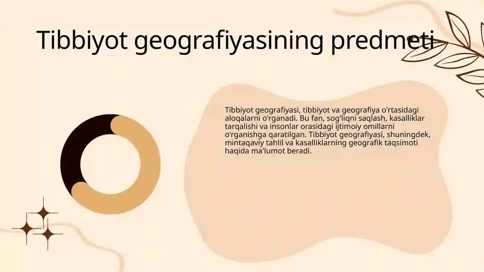 Tibbiyot geografiyasining ob'ekti va predmeti. Fanlar tizimida tutgan òrni 4