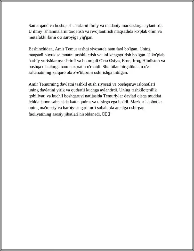 AMUR TEMUR DAVRI VA YUTUQLARI 4