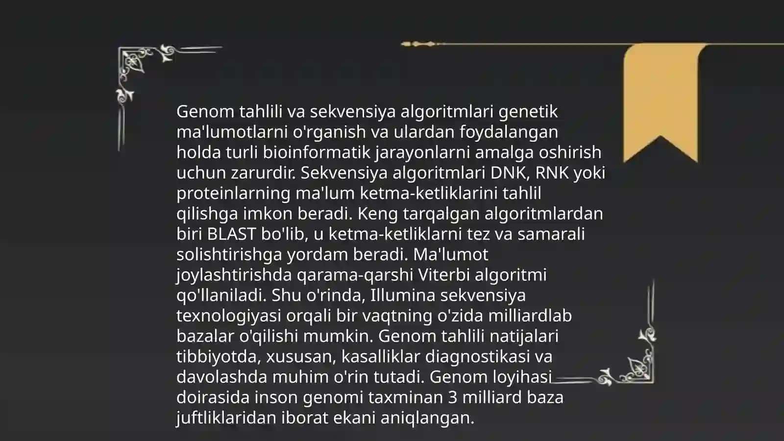 Tibbiy biologik tadqiqotlar oʻtkazishda algoritmik va dasturiy taʼminot masalalar yechish 4