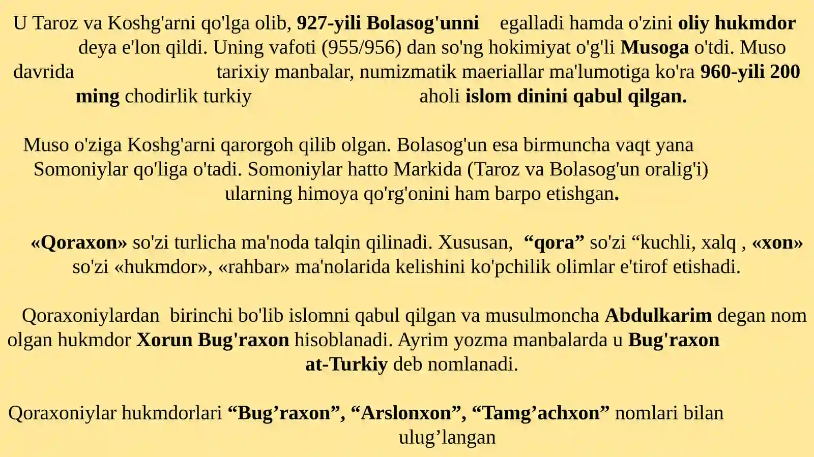 Qoraxoniylar davlati 4