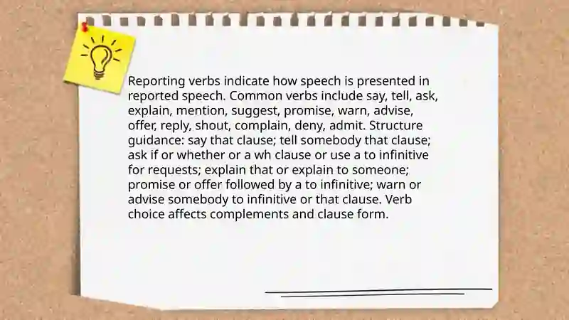 Reported speech 4