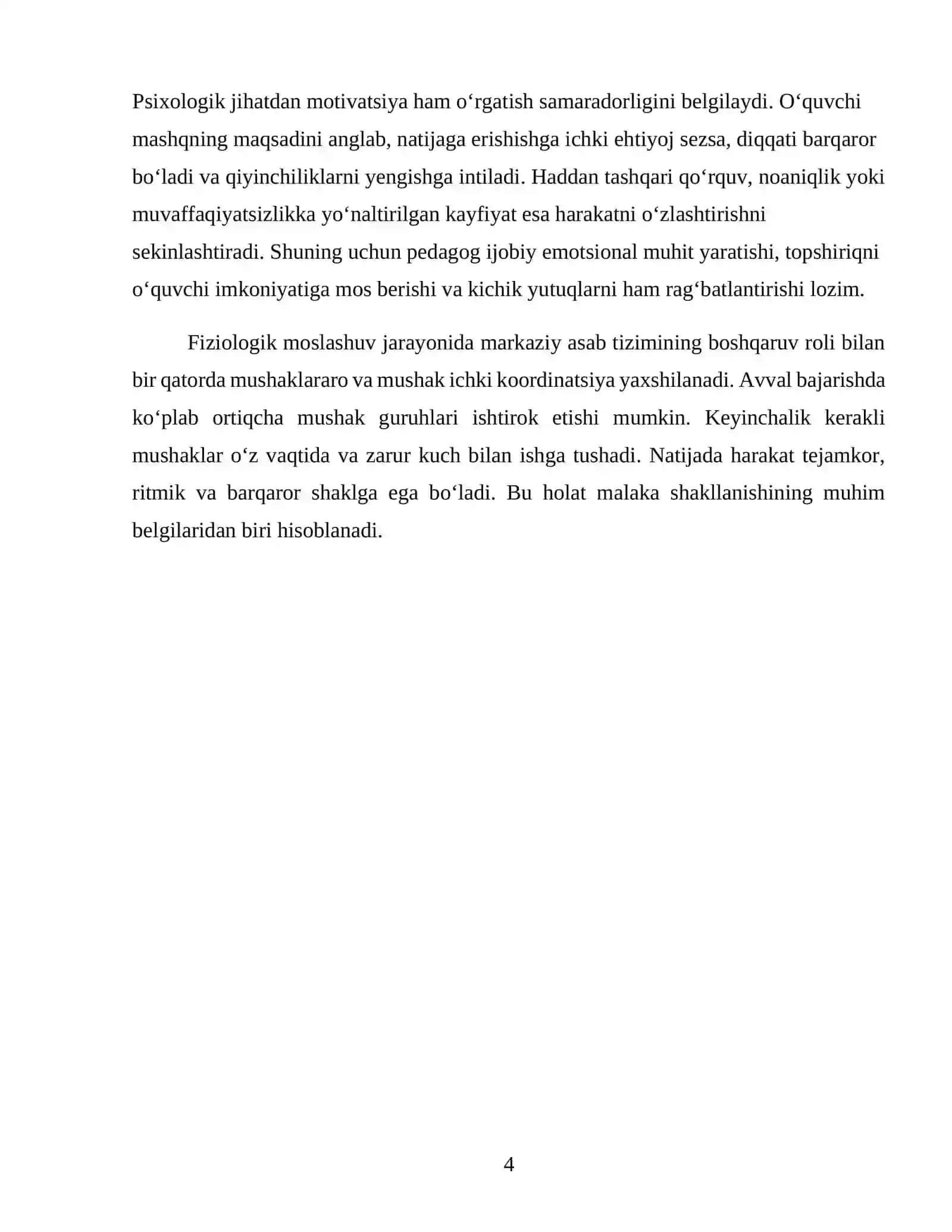 HARAKATLARGA O‘RGATISH BOSQICHLARINING TUZILISH ASOSLARI 4