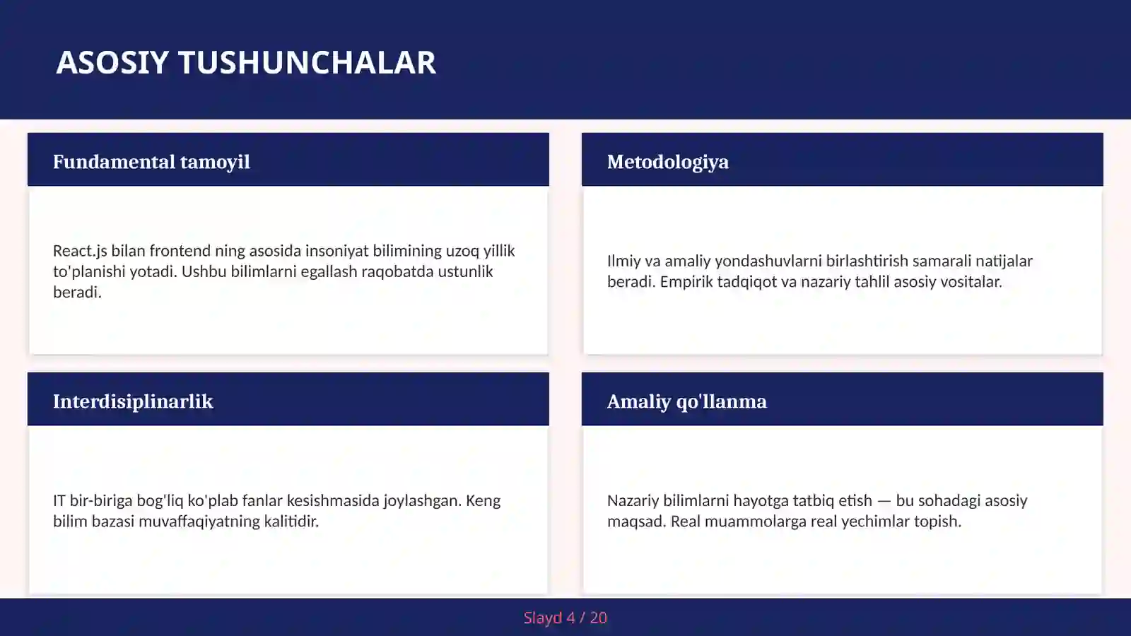 React.js bilan frontend 4