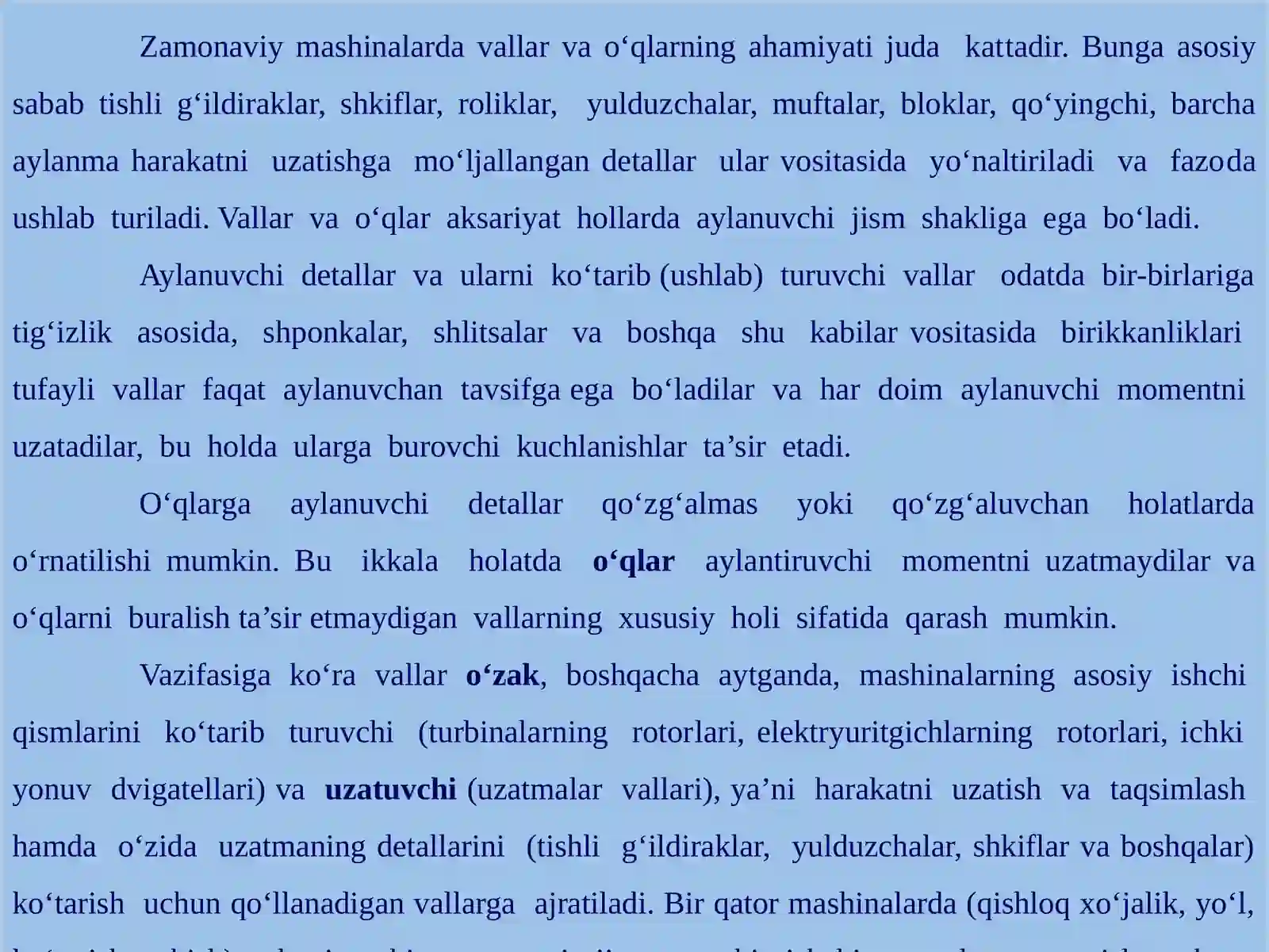 Vallar va o‘qlarning tuzilishi 4