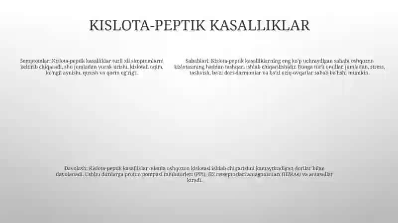 Oshqozon Ichak Kasalliklari Biokimyosi 4