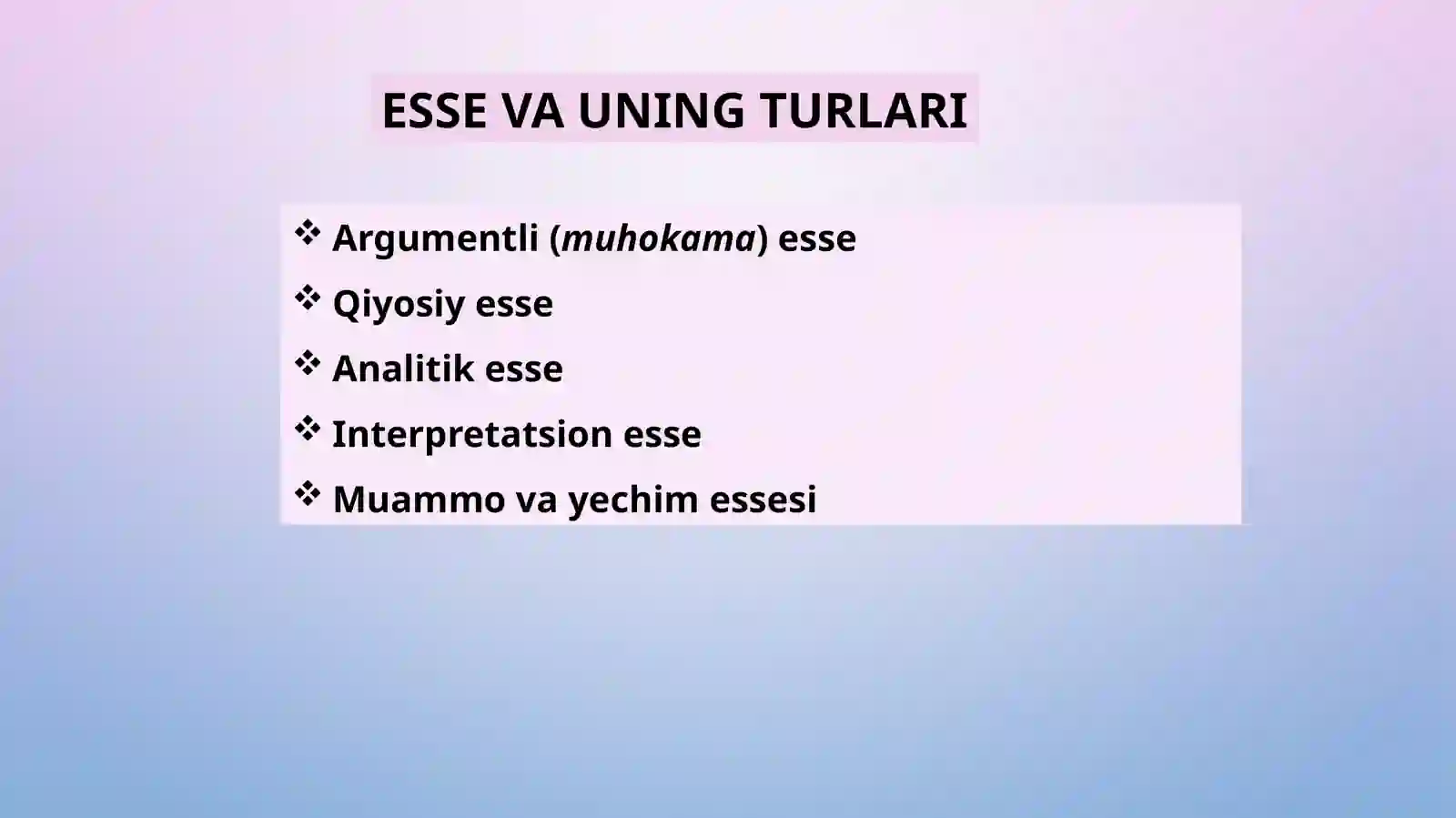 ESSE YOZISH STRATEGIYASI 4