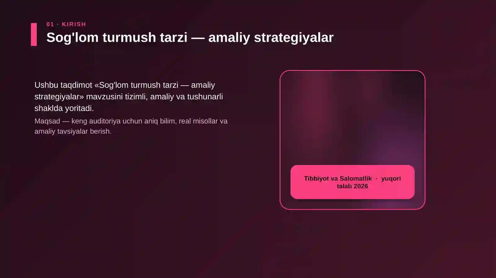 Sog'lom turmush tarzi — amaliy strategiyalar 4