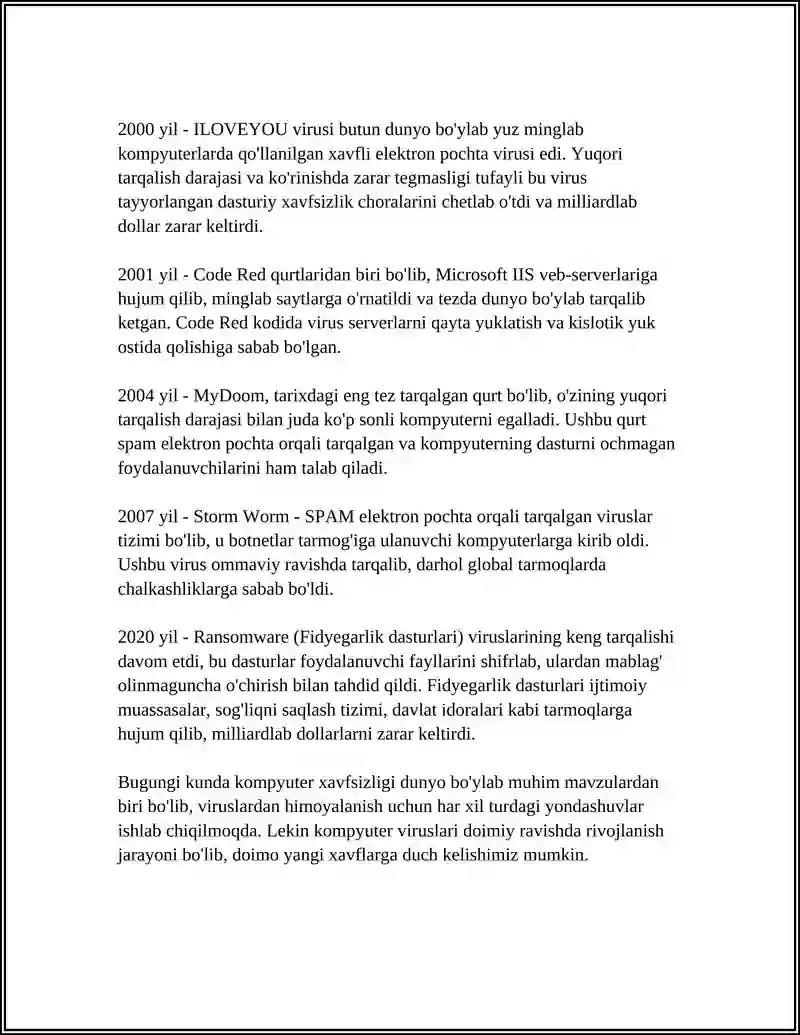 KOMPUTER VIRUSLARI 4