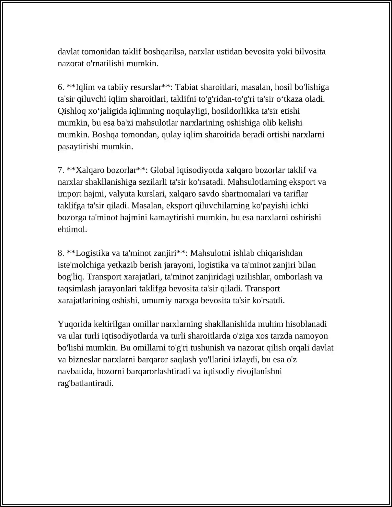 TAKLIF OMILLARI VA IQTISODIY TANIQLIK 4