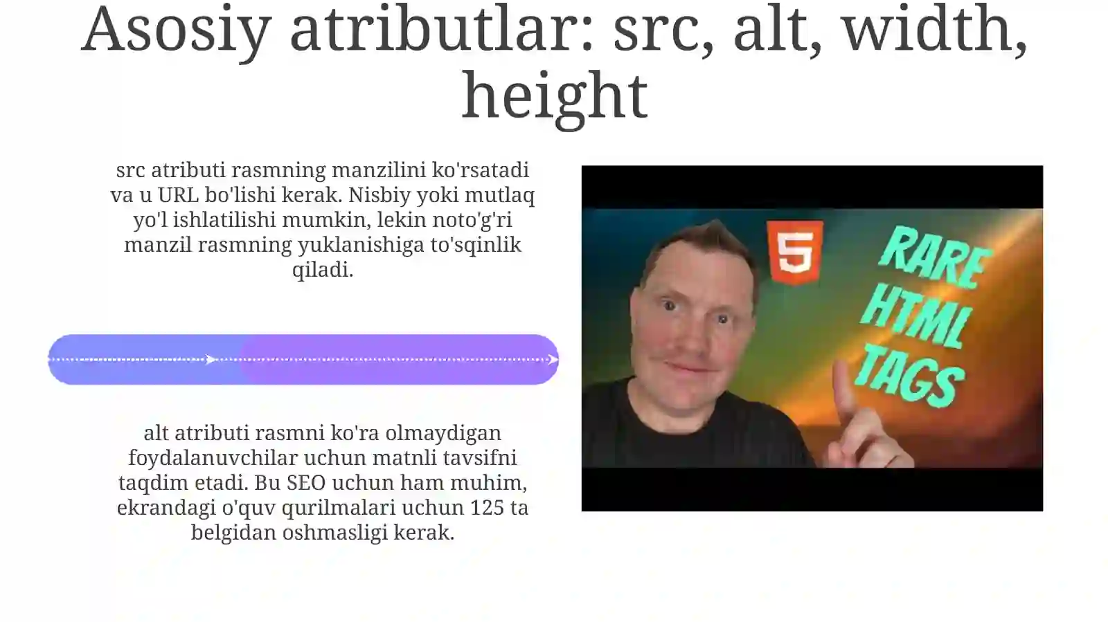 HTML rasm teglari: Kirish 4