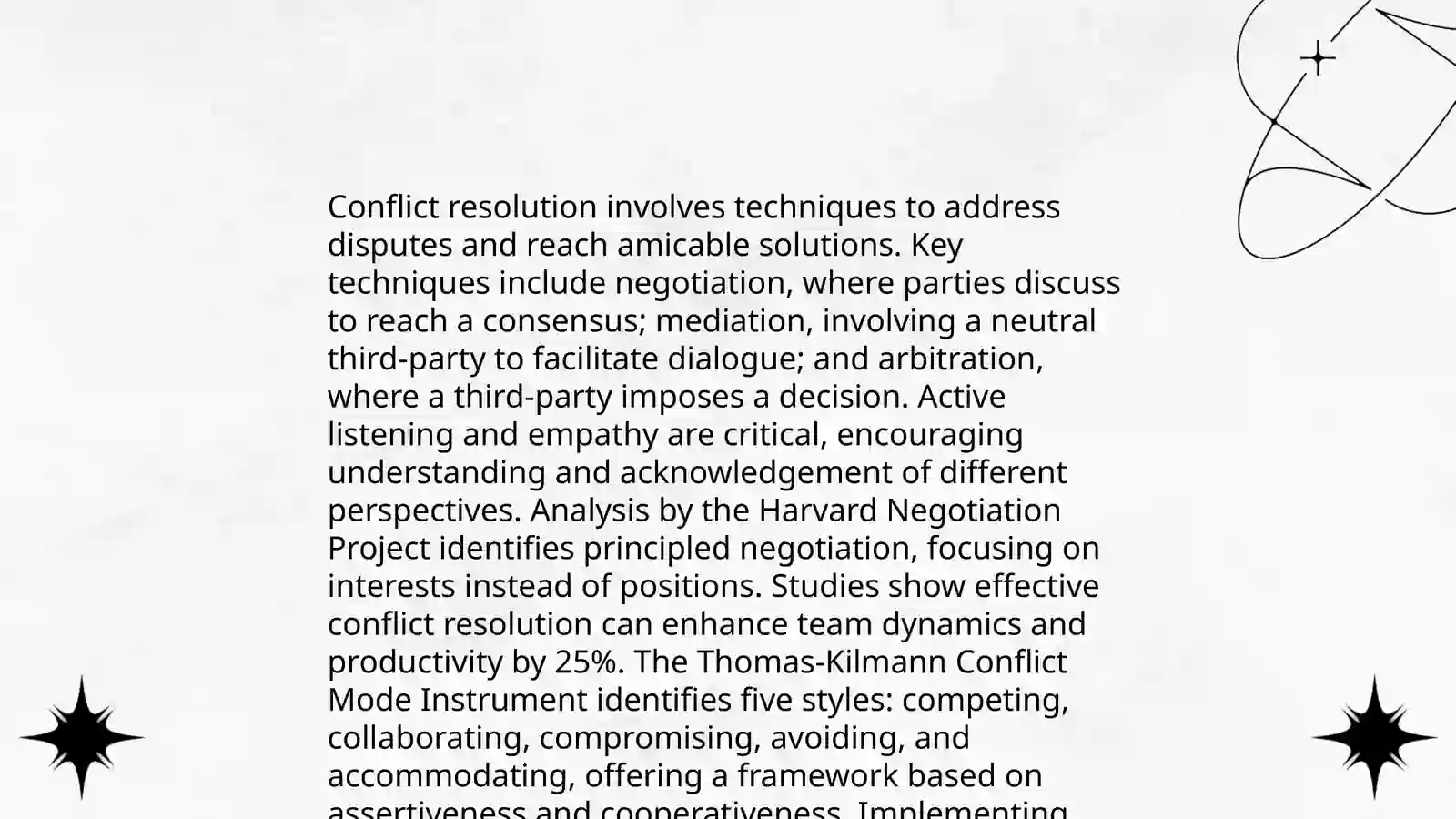 Negotiating a compromise 4