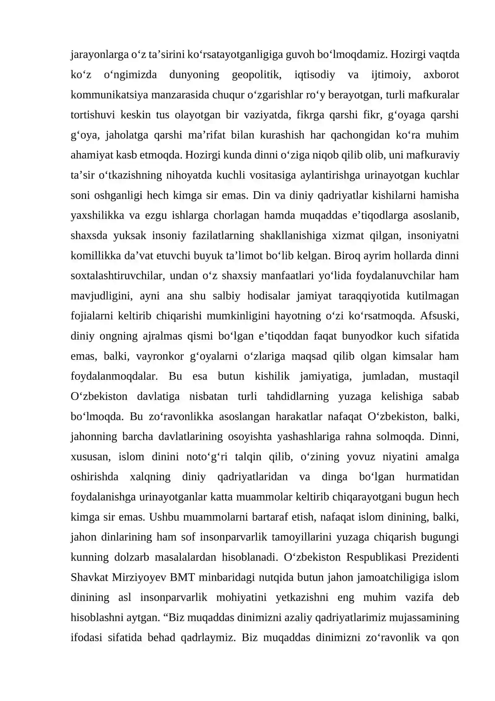 Shaxs tarbiyasida din psixologiyasining o'rni 4