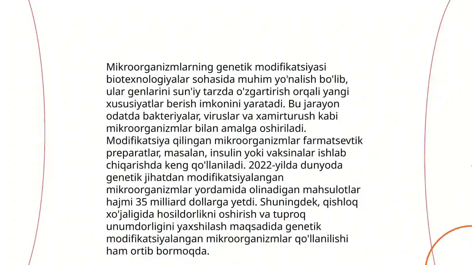 Mikroorganizmlarni gen muhandisligida qoʻllanilishi va ushbu yoʻnalishda erishilgan yutuqlar 4
