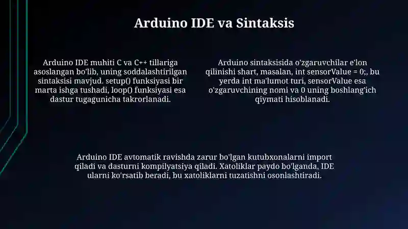 Arduino dasturlash 4