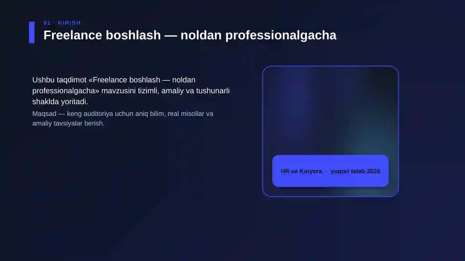 Freelance boshlash — noldan professionalgacha 4