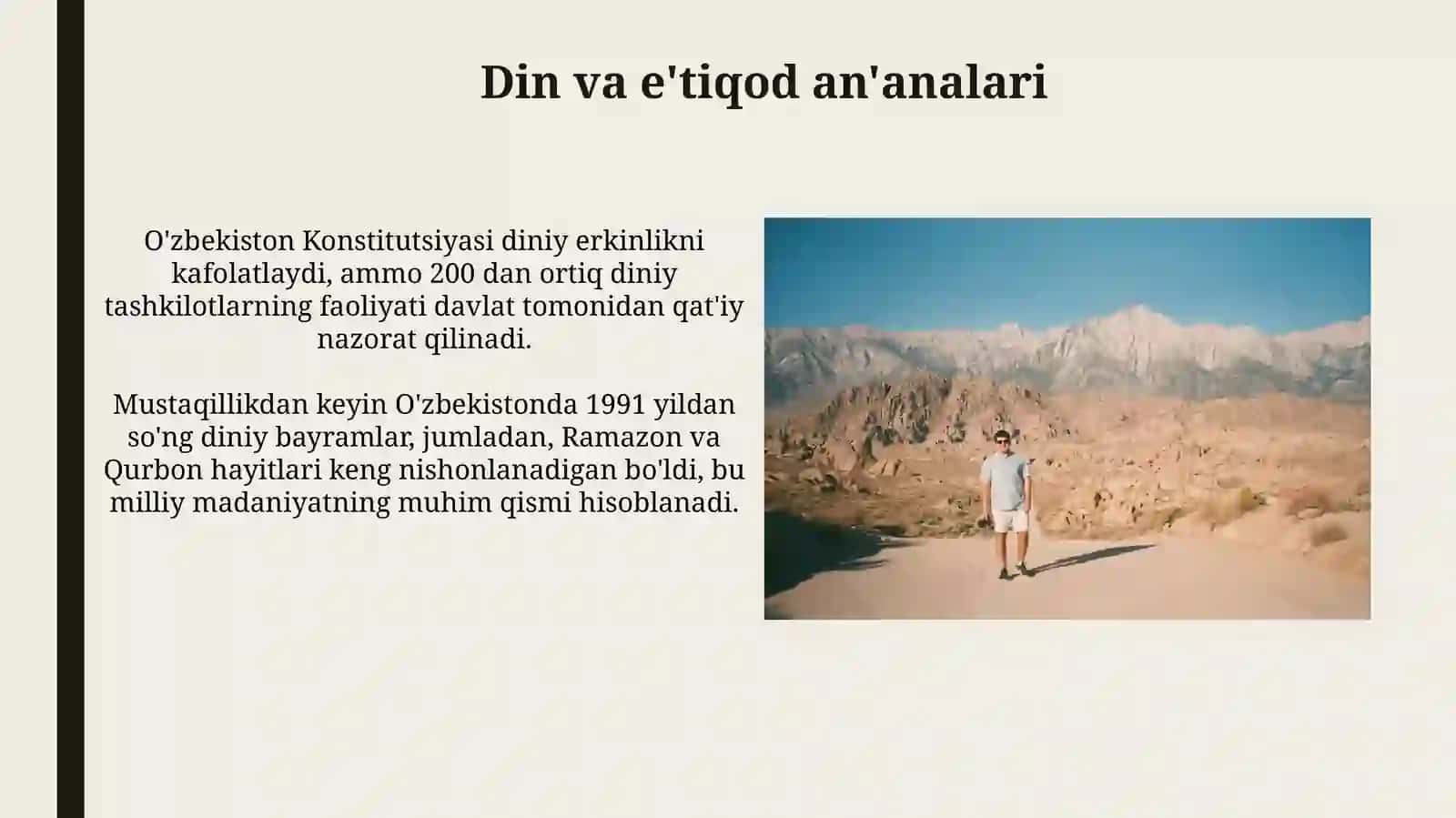 Mustaqillikdan keyingi urf-odat va anʼanalar 4