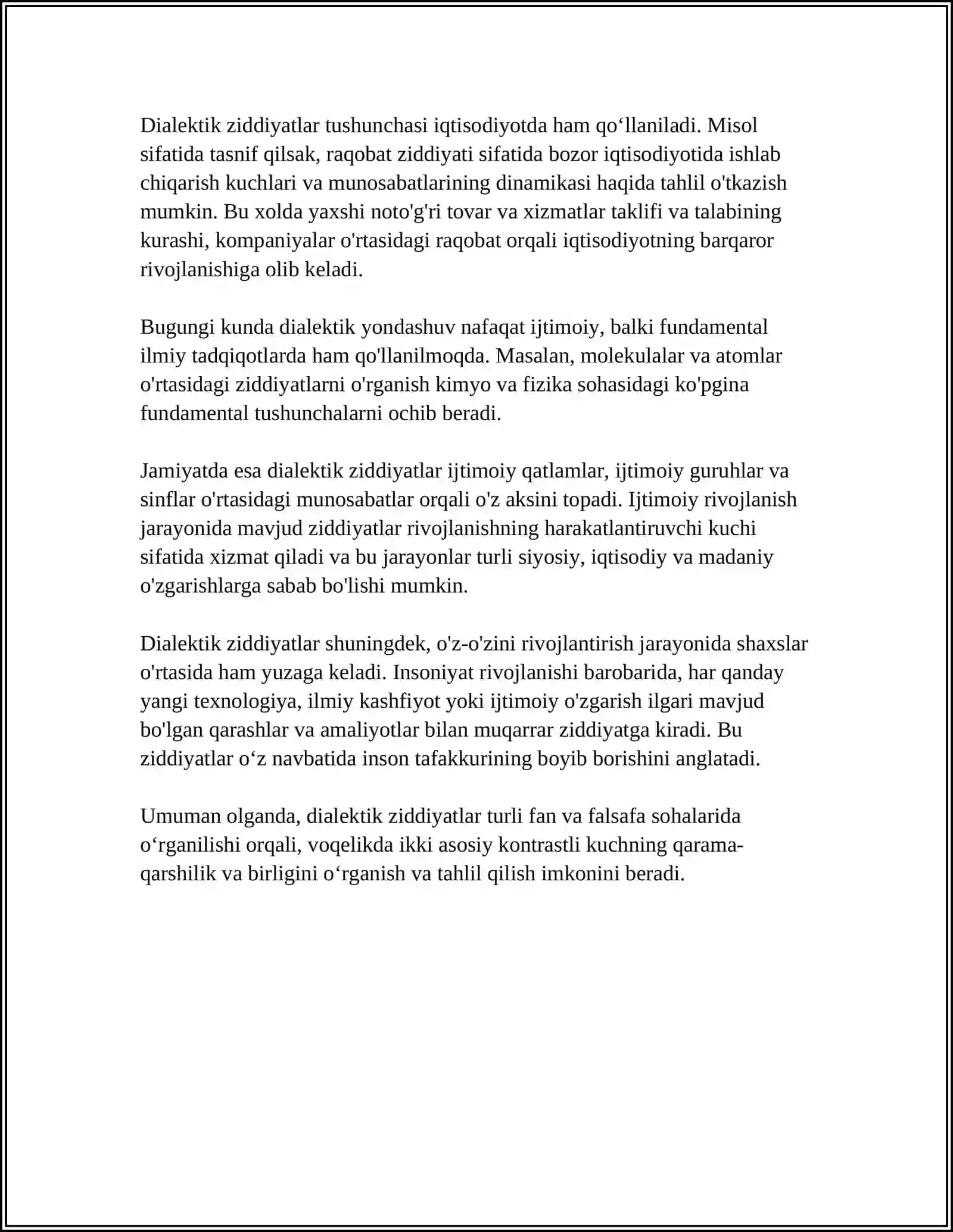 SHUKUR XOLMIRZAYEV YUR, TOGʻLARGA KETAMIZ ASARINI FALSAFIY QONUNLAR VA KATEGORIYALAR TAHLILIDA YOZISH 4