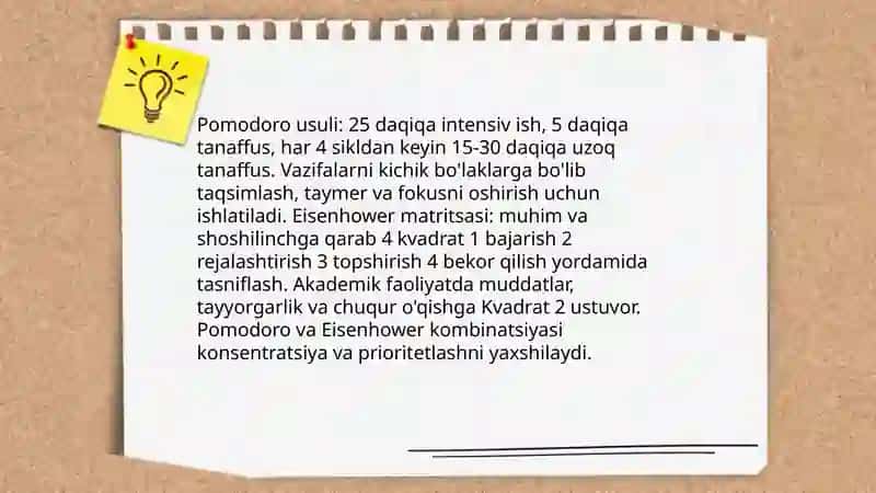 Shaxsiy akademik faoliyat va uni tashkil etish vositalari 4