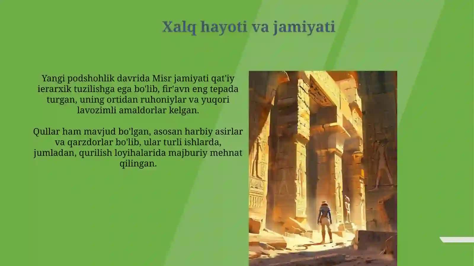 Soʻngi podsholik davrida Misr( mil. avv. XVI- XII-asrlar va mil.avv. XI-IV-asrlar) 4