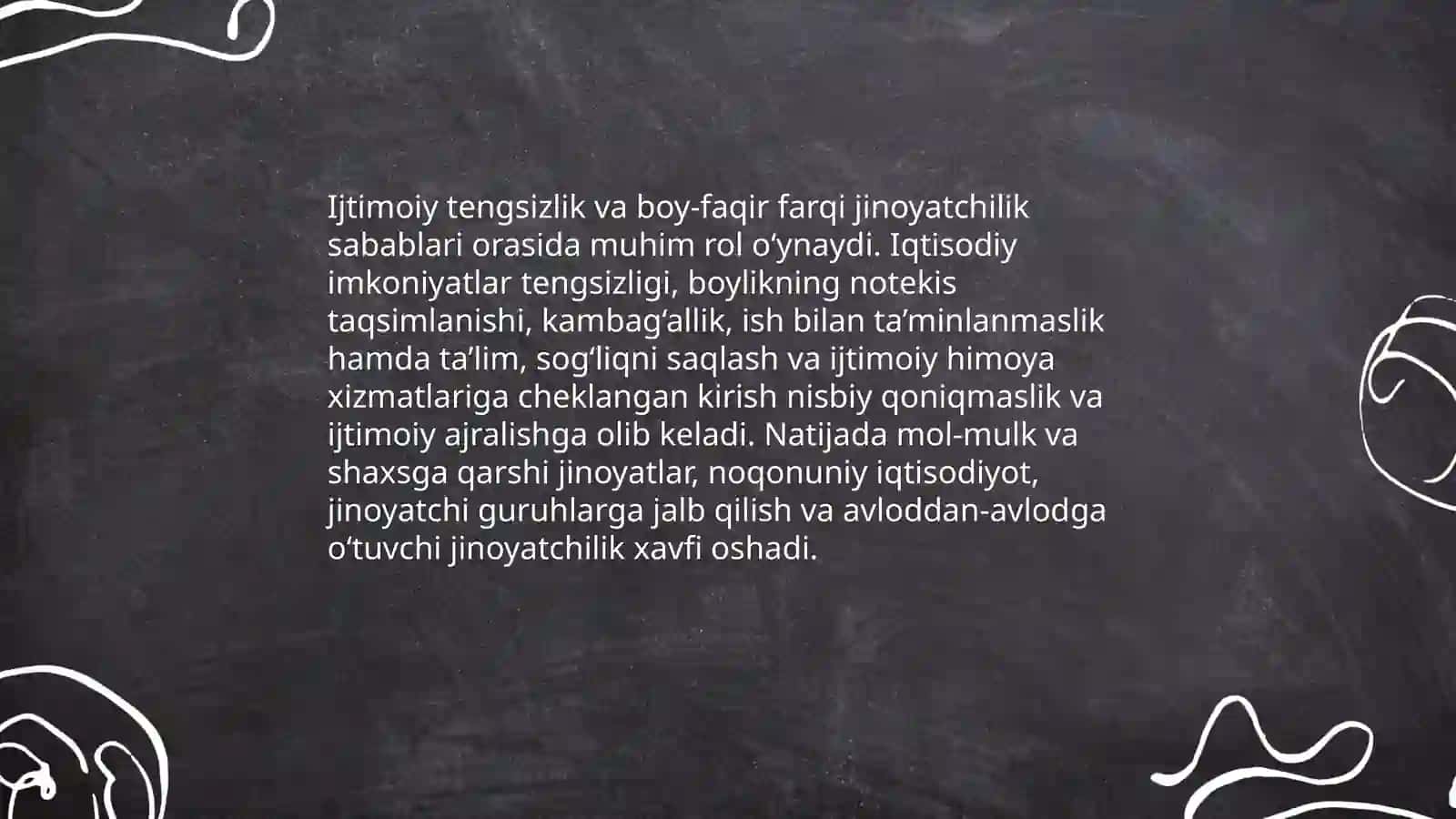 Jinoyatchilikning sabablari va sodir etilishiga imkon beradigan shart-sharoitlar 4