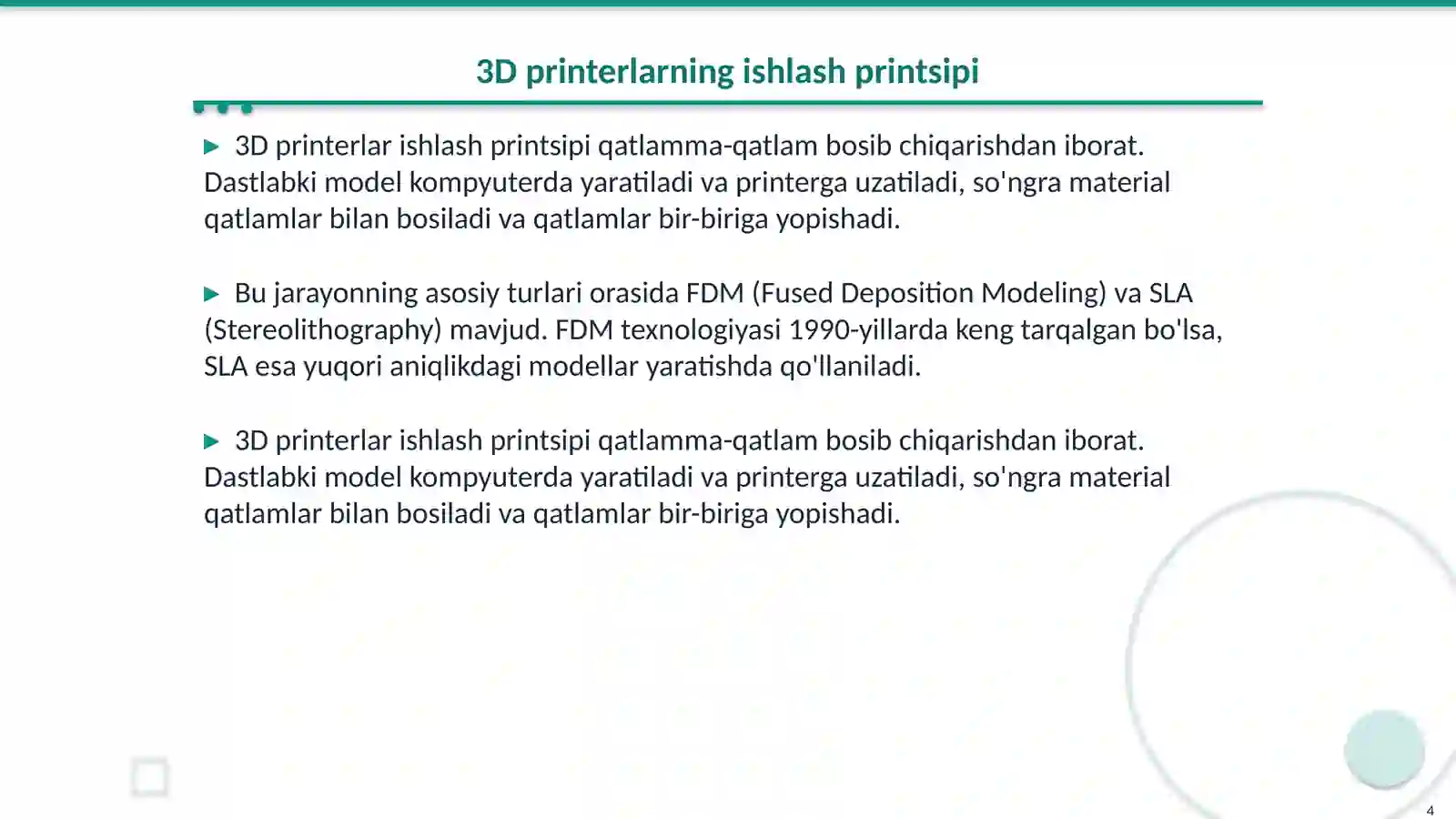 3D printer texnologiyasi 4
