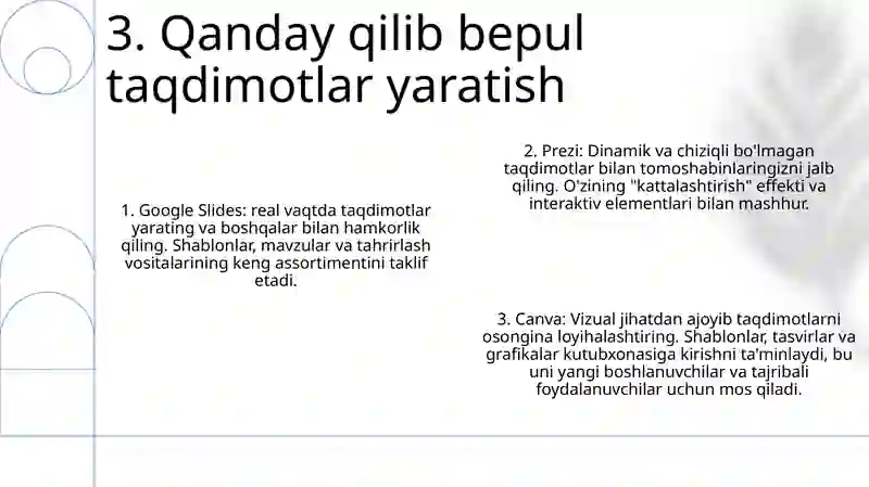Tekin Taqdimotlar 4