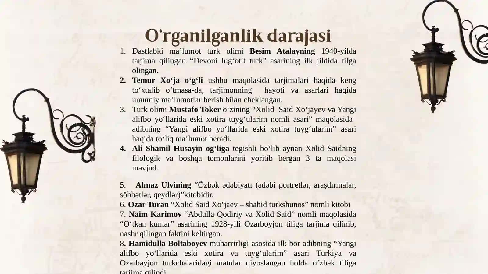 SAID XOLID XO‘JAYEV TARJIMASIDAGI “O‘TKAN KUNLAR” ROMANINING MATN XUSUSIYATLARI 4