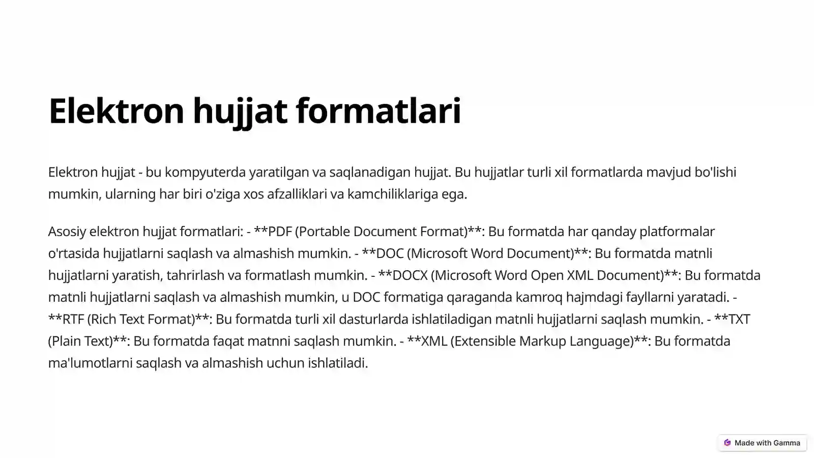 Maxsus belgilash formatlari 4