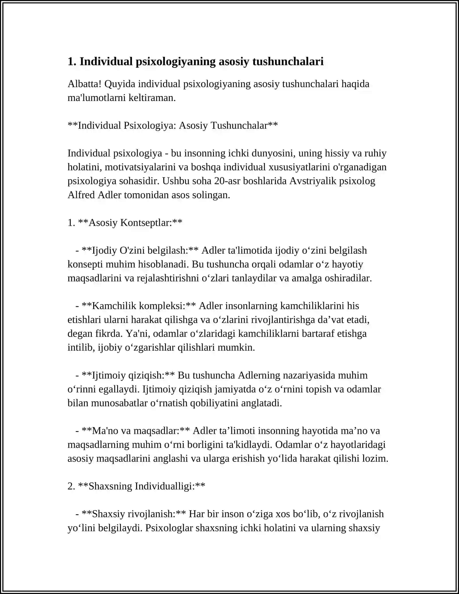 INSON INDIVIDUALLIGINING TURLI PSIXOLOGIK MAKTABLARDA O‘RGANILISHI 4