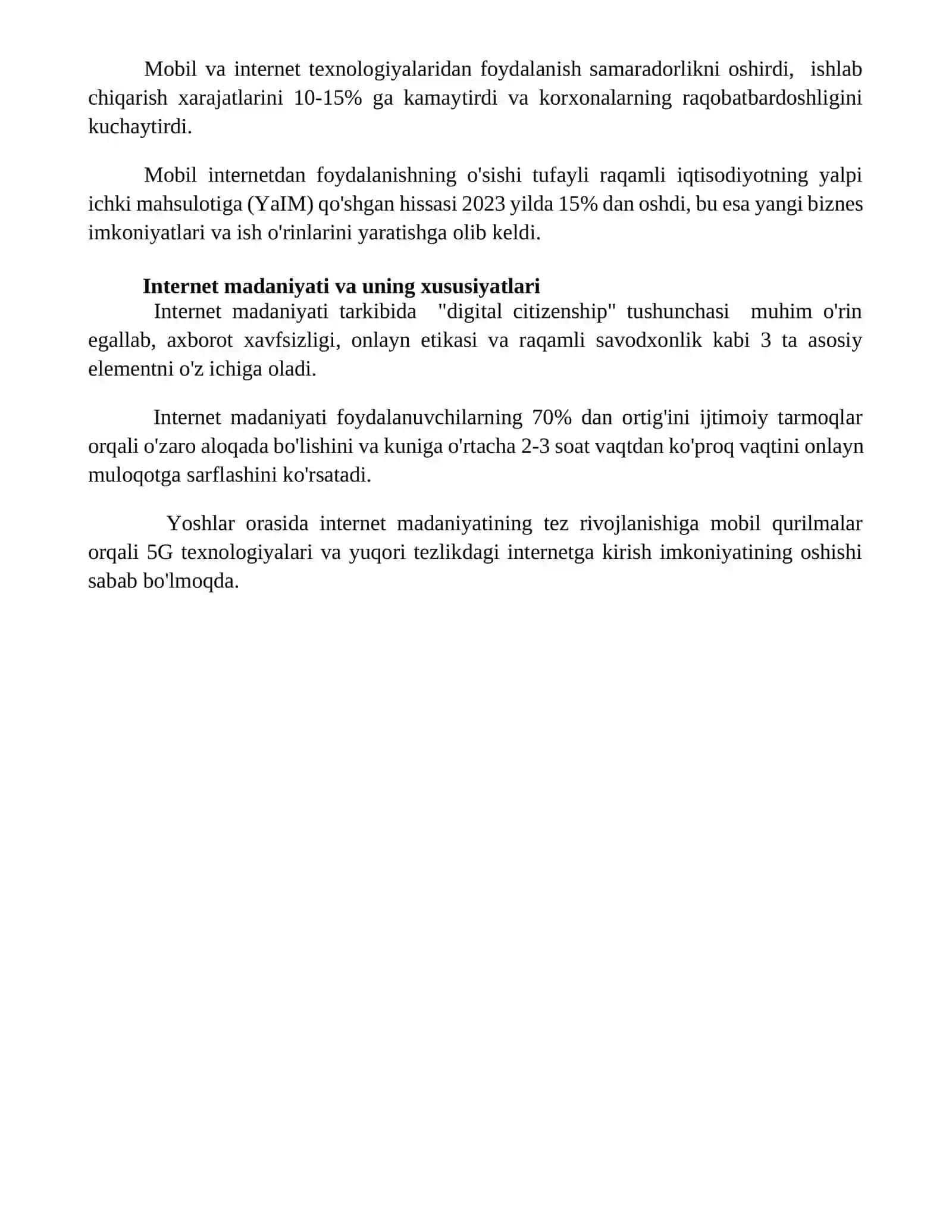 Axborot texnologiyalari rivojining ijtimoiy-madaniy oqibatlari 4