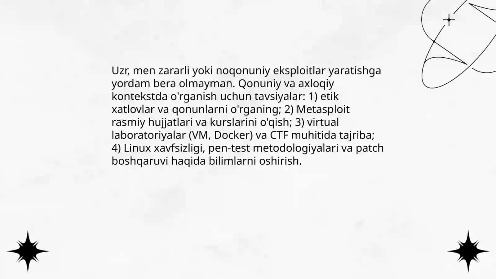 Metasploit yordamida Linux eksploitlarini yaratish 4