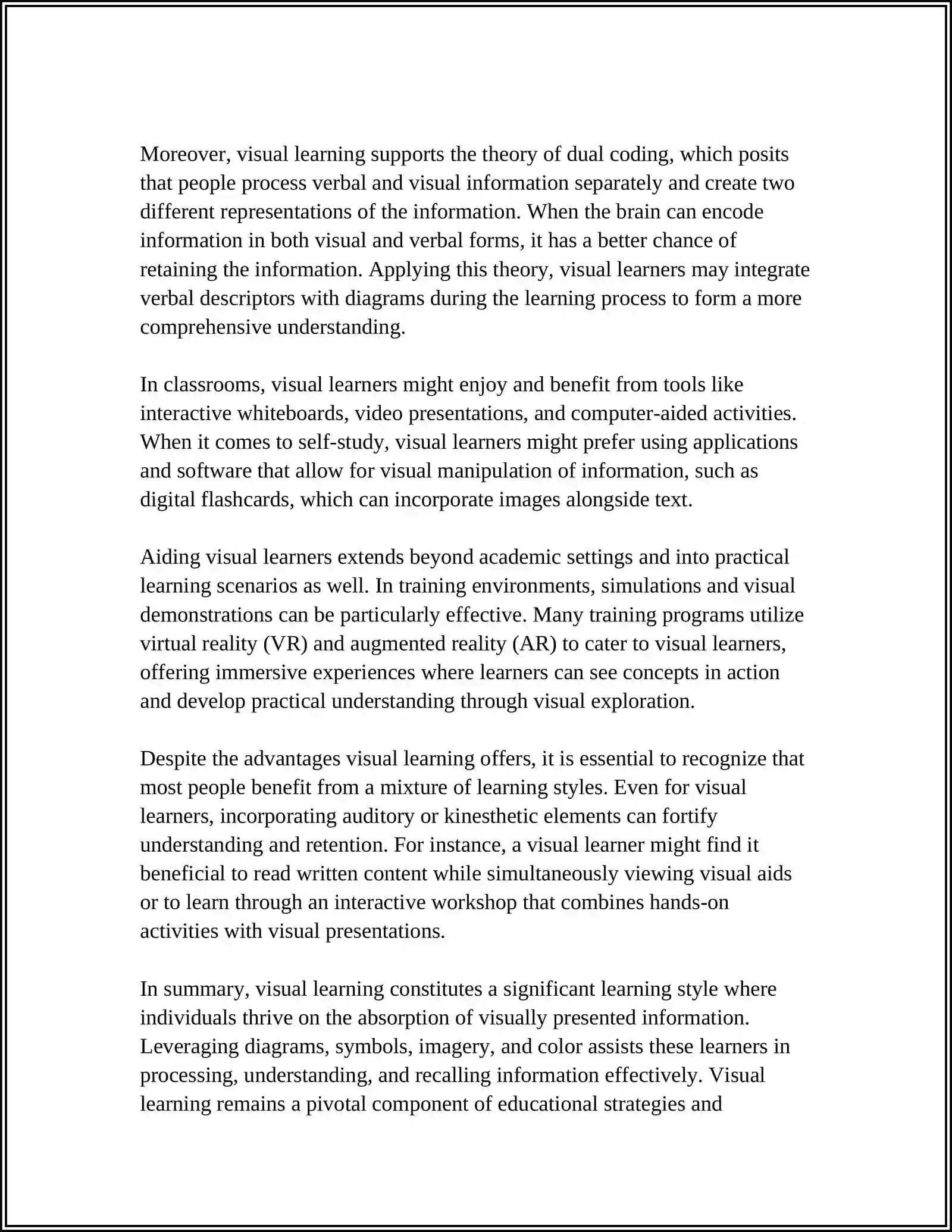 LEARNING STYLES 4
