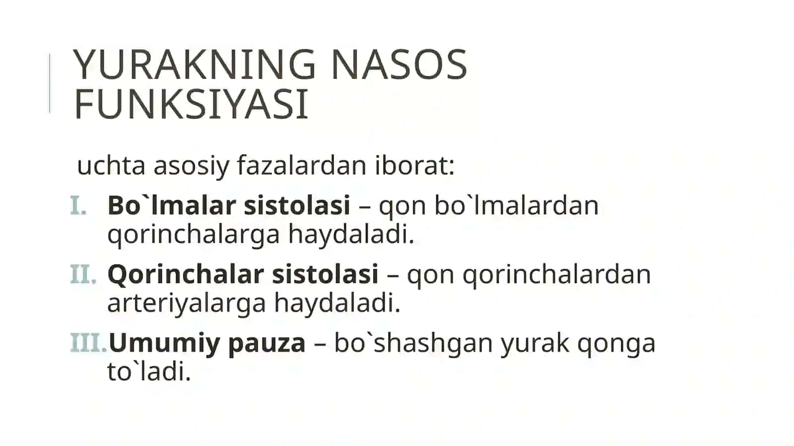 Yurakning gemodinamik vazifasi 4