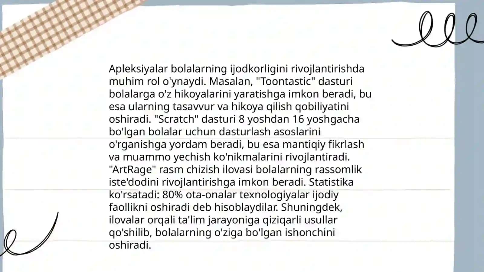 Maktabgacha ta'lim tashkilotida aplekatsiya ishlari 4