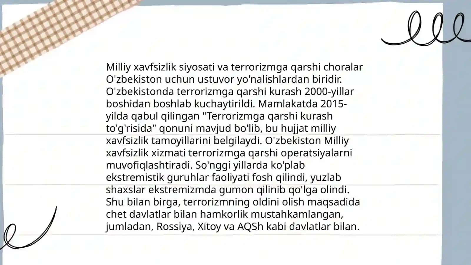O'zbekistonning terrorizmga qarshi kurash tajribasi 4