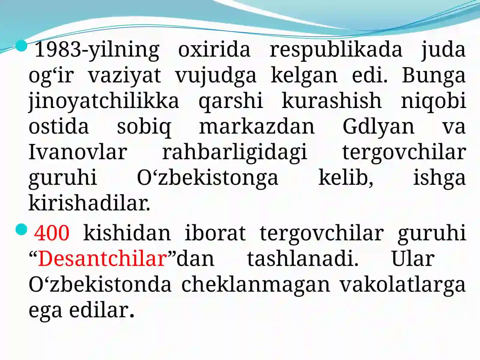 О‘zbekistoning Mustaqillikka Erishishi Arafasida Ijtimoiy-Siyosiy va Iqtisodiy Ahvoli 4