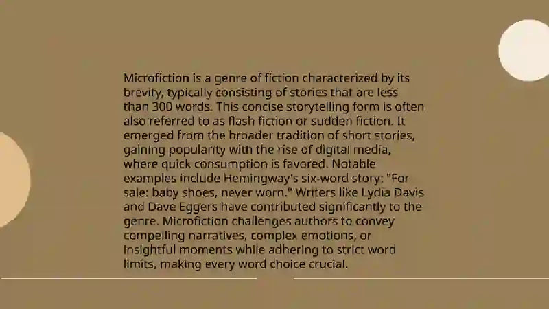 Incredibly short stories 4