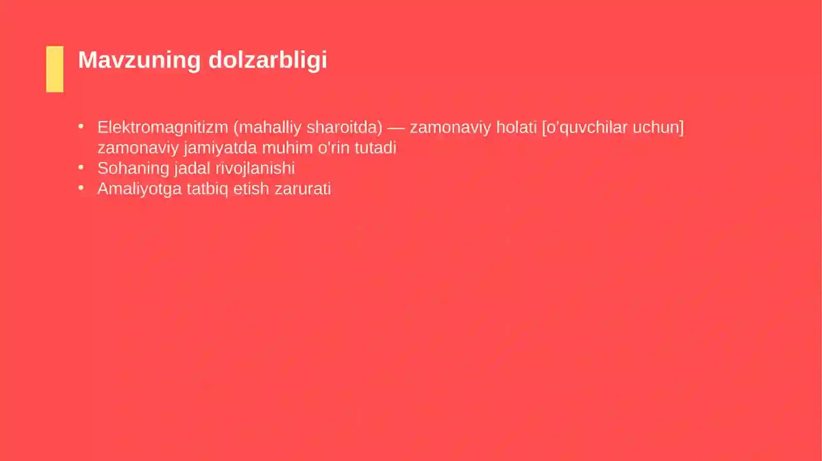 Elektromagnitizm (mahalliy sharoitda) — zamonaviy holati [o'quvchilar uchun] 4