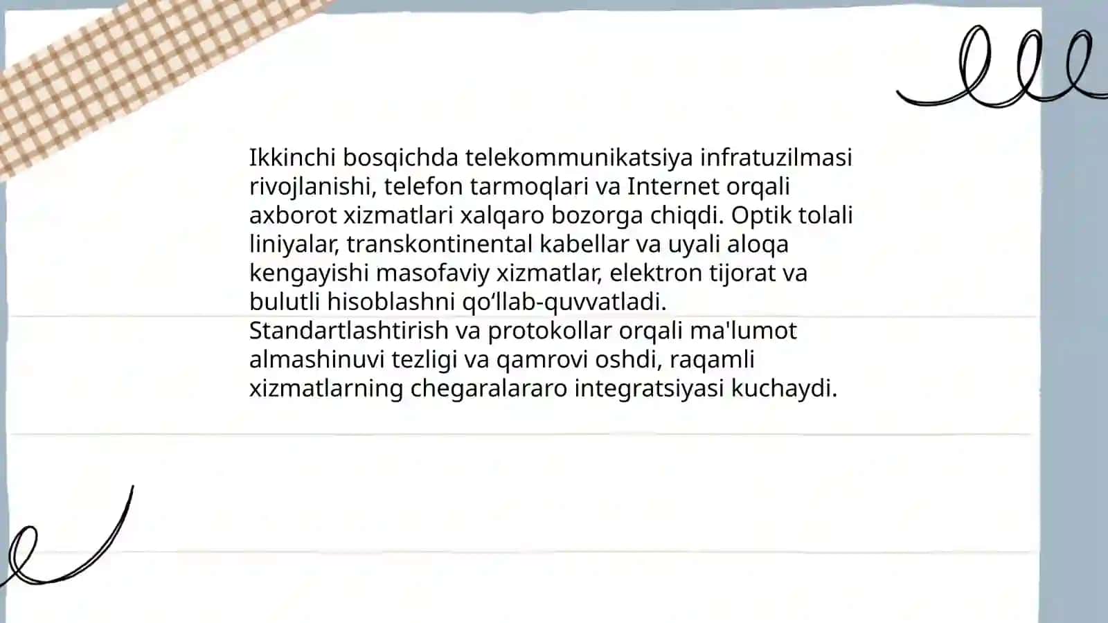 Axborot xizmaatari Jaxon bozorini rivojlantirish bosqichlari 4