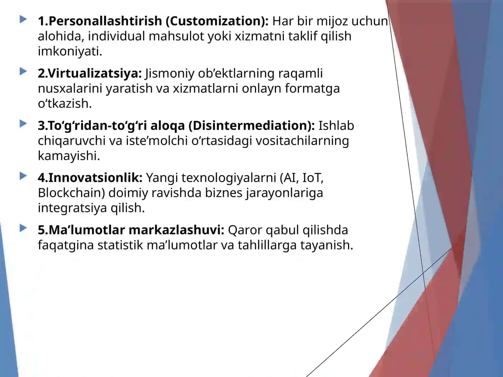 O”zbekiston korxonalari daraqamli iqtisodiyot tamoyillarini joriy etish muammolari va echimlari 4