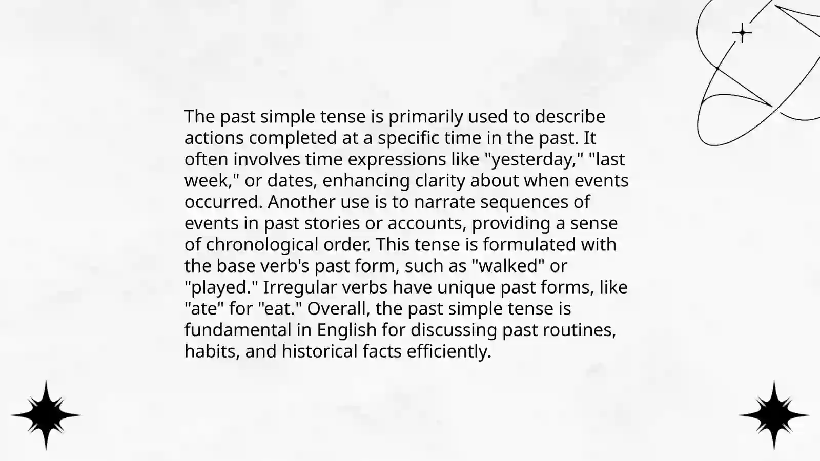 Past simple 4