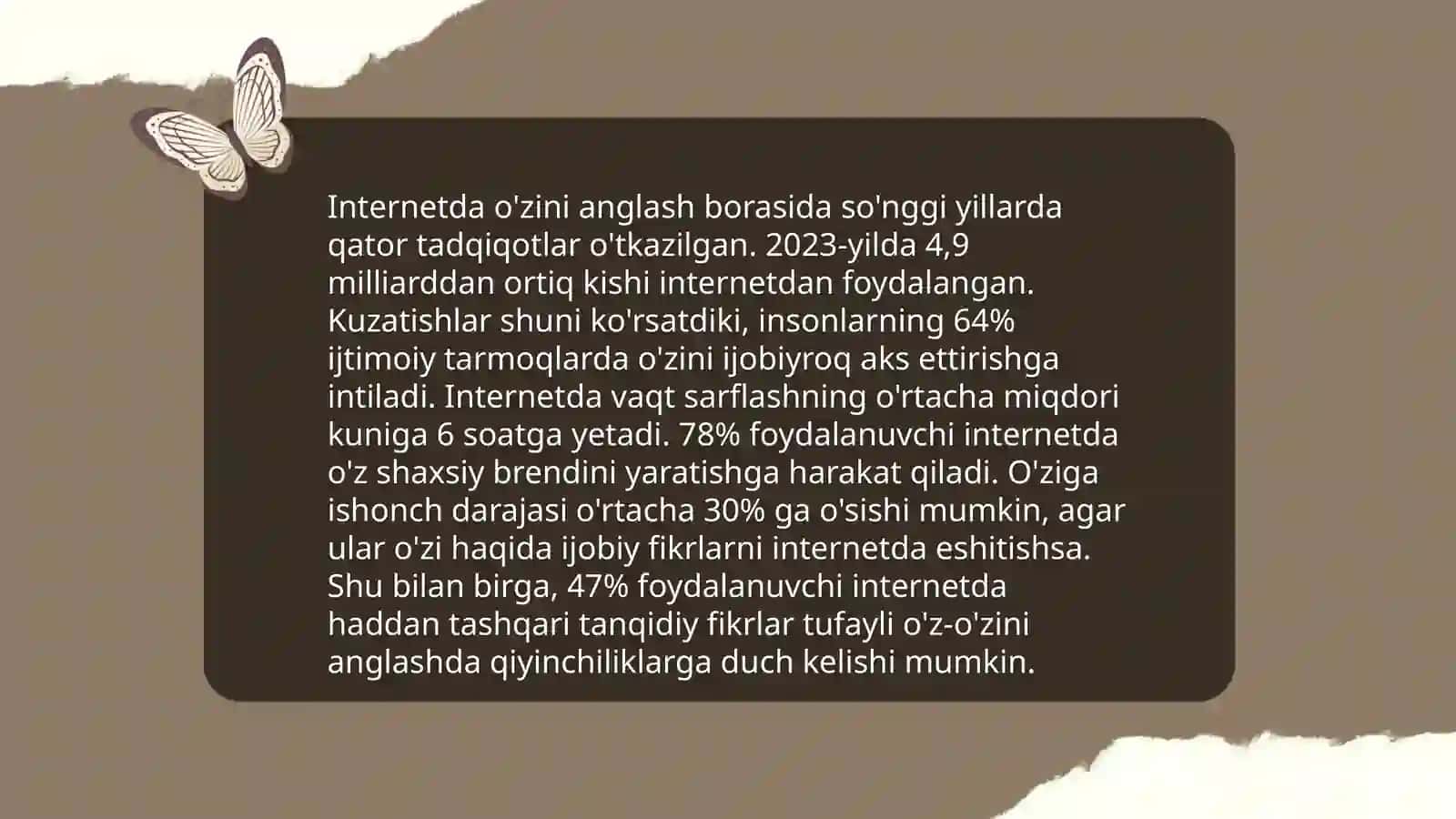 Virtual olam jozibadorligiga qaramlik 4