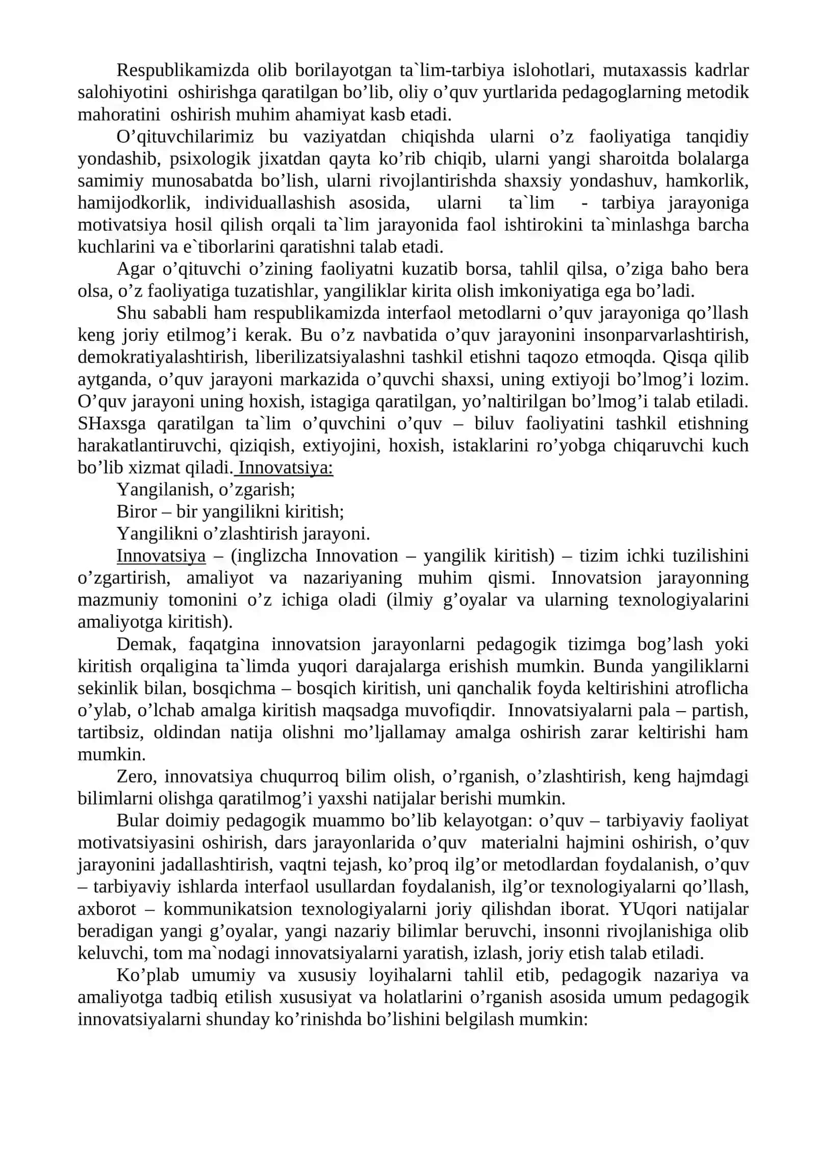 Tarbiya tizimida innovatsiyalar 4