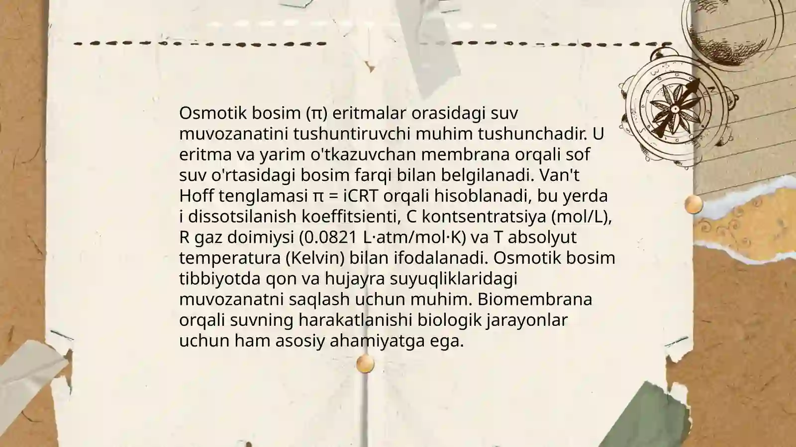 Polimer eritmalarning osmotik bosimi 4
