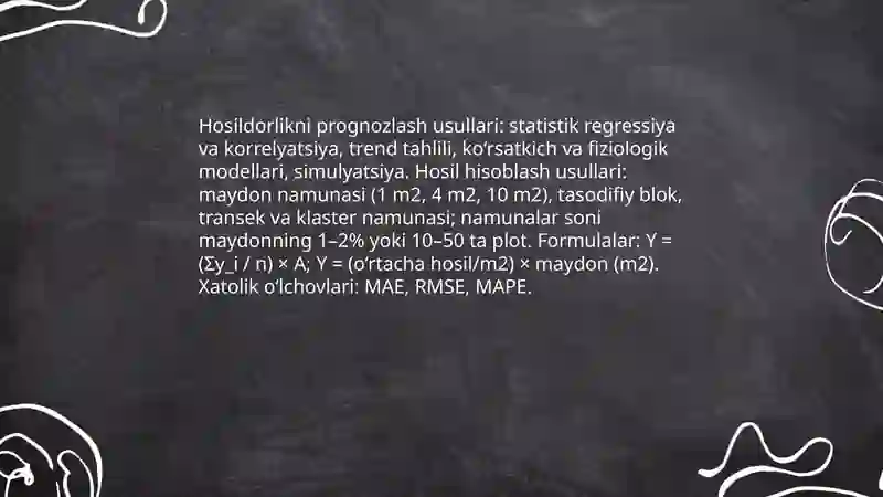 Fermalarni hisoblash usullari 4