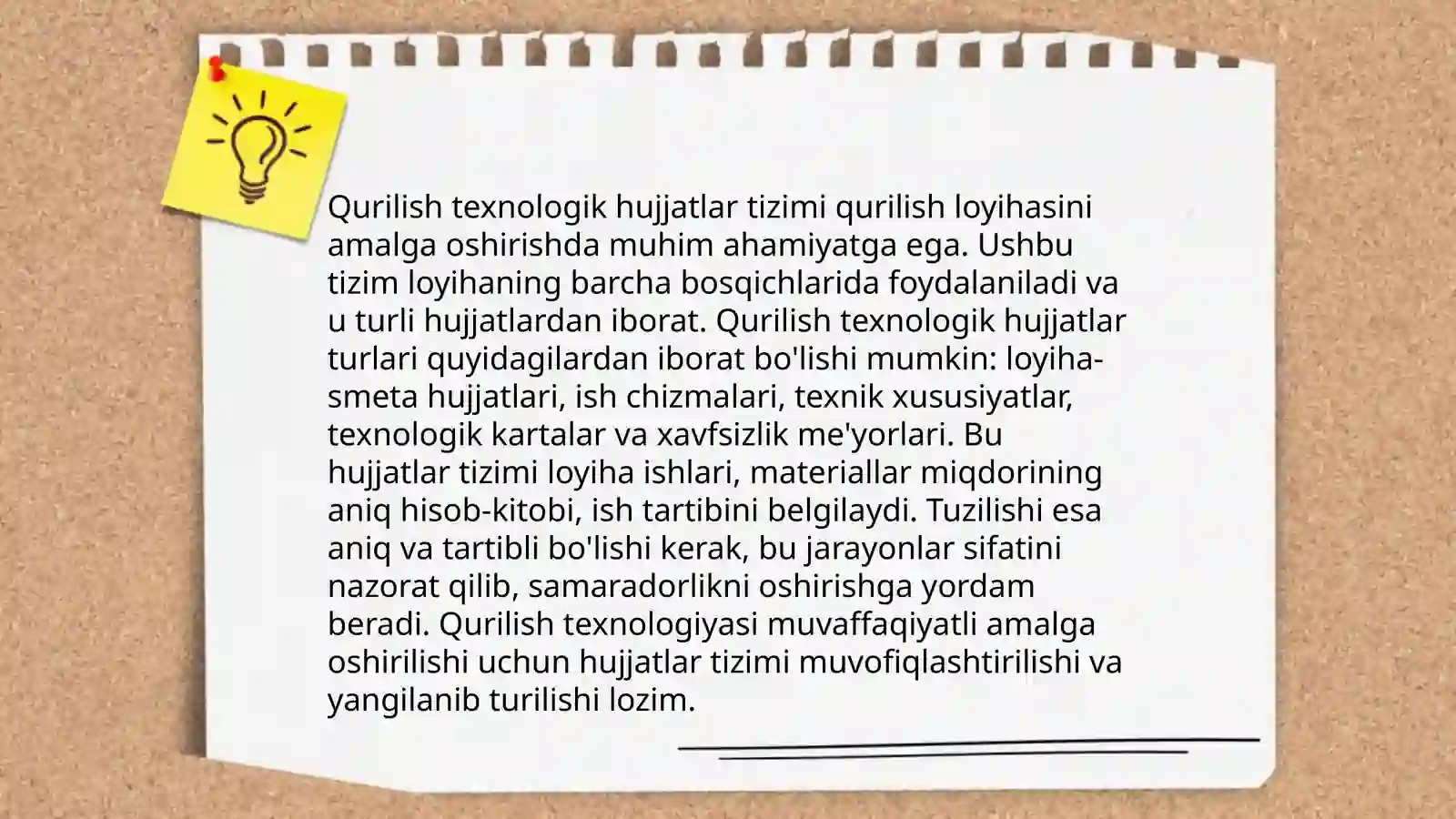 Qurilishni tashkil etish va texnologik hujjatlar tizimiga oid me'yoriy hujjatlar 4