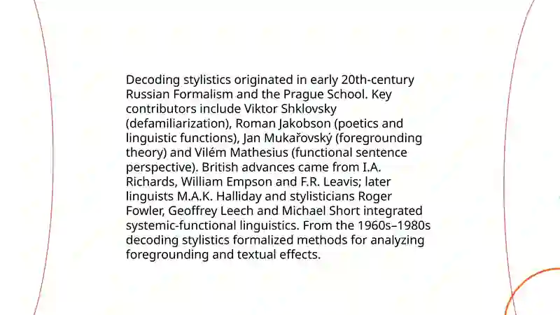 Decoding Stylistics 4